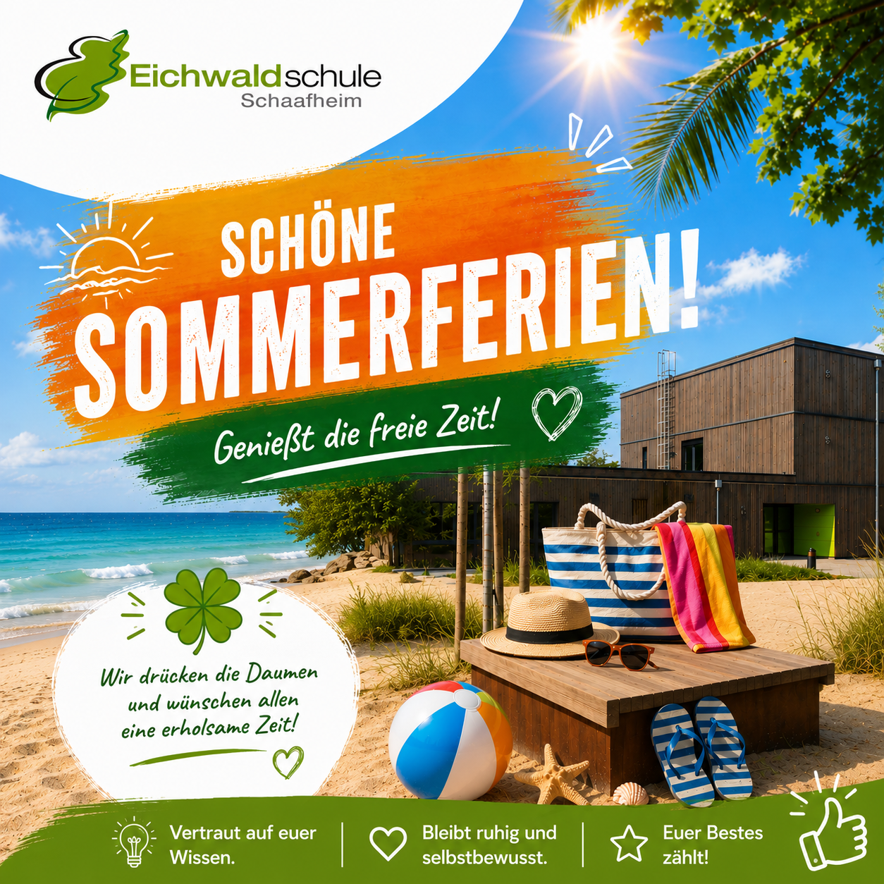 Der Countdown läuft: Bald sind Sommerferien! 